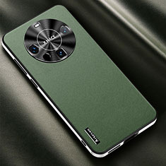 Soft Luxury Leather Snap On Case Cover AT2 for Huawei Mate 60 Green