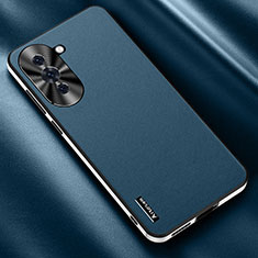 Soft Luxury Leather Snap On Case Cover AT2 for Huawei Nova 10 Blue