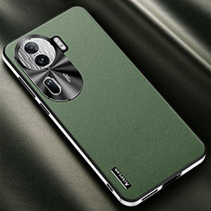 Soft Luxury Leather Snap On Case Cover AT2 for Oppo Reno11 Pro 5G Green