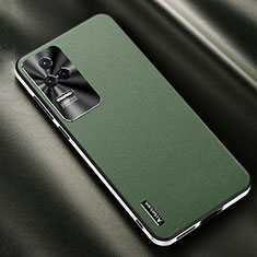 Soft Luxury Leather Snap On Case Cover AT2 for Xiaomi Redmi K50 5G Green