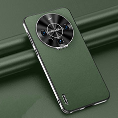 Soft Luxury Leather Snap On Case Cover AT3 for Huawei Mate 60 Pro+ Plus Green