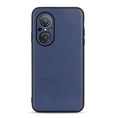 Soft Luxury Leather Snap On Case Cover B01H for Huawei Honor 50 SE 5G Blue