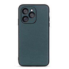 Soft Luxury Leather Snap On Case Cover B01H for Huawei Honor 60 SE 5G Green