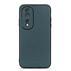 Soft Luxury Leather Snap On Case Cover B01H for Huawei Honor 80 Pro 5G Green