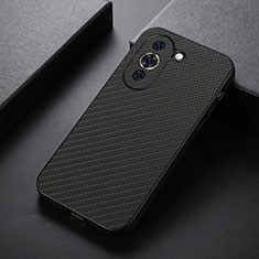 Soft Luxury Leather Snap On Case Cover B01H for Huawei Nova 10 Pro Black