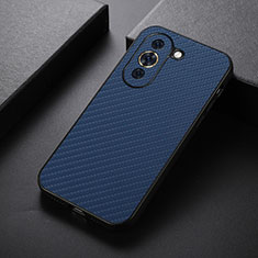 Soft Luxury Leather Snap On Case Cover B01H for Huawei Nova 10 Pro Blue