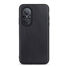 Soft Luxury Leather Snap On Case Cover B01H for Huawei Nova 9 SE Black