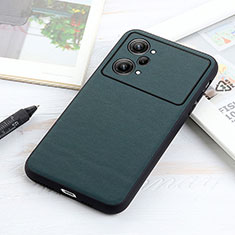 Soft Luxury Leather Snap On Case Cover B01H for Oppo K10 Pro 5G Green
