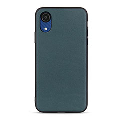 Soft Luxury Leather Snap On Case Cover B01H for Samsung Galaxy A03 Core Green