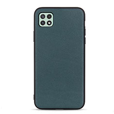 Soft Luxury Leather Snap On Case Cover B01H for Samsung Galaxy A22 5G Green