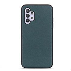 Soft Luxury Leather Snap On Case Cover B01H for Samsung Galaxy A32 5G Green