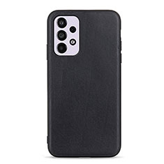 Soft Luxury Leather Snap On Case Cover B01H for Samsung Galaxy A33 5G Black