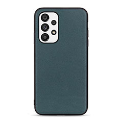 Soft Luxury Leather Snap On Case Cover B01H for Samsung Galaxy A73 5G Green