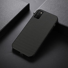 Soft Luxury Leather Snap On Case Cover B01H for Samsung Galaxy F02S SM-E025F Black