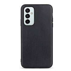 Soft Luxury Leather Snap On Case Cover B01H for Samsung Galaxy F23 5G Black