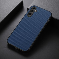 Soft Luxury Leather Snap On Case Cover B01H for Samsung Galaxy Jump3 5G Blue