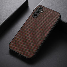 Soft Luxury Leather Snap On Case Cover B01H for Samsung Galaxy Jump3 5G Brown