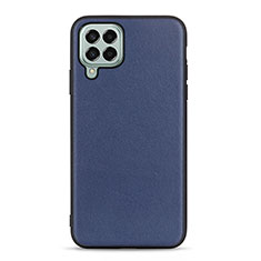 Soft Luxury Leather Snap On Case Cover B01H for Samsung Galaxy M33 5G Blue