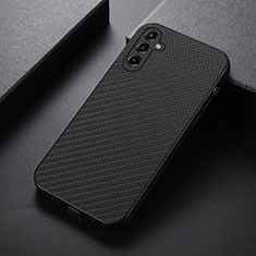 Soft Luxury Leather Snap On Case Cover B01H for Samsung Galaxy M44 5G Black