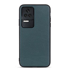 Soft Luxury Leather Snap On Case Cover B01H for Xiaomi Redmi K50 5G Green