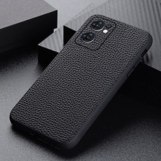 Soft Luxury Leather Snap On Case Cover B02H for OnePlus Nord CE 2 5G Black