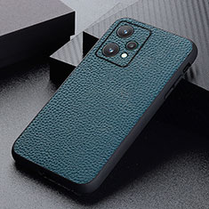 Soft Luxury Leather Snap On Case Cover B02H for Realme Q5 5G Green