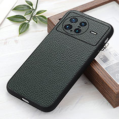 Soft Luxury Leather Snap On Case Cover B02H for Vivo X Note Green