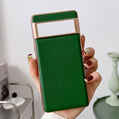 Soft Luxury Leather Snap On Case Cover B03H for Google Pixel 7 5G Green