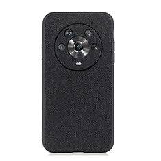 Soft Luxury Leather Snap On Case Cover B03H for Huawei Honor Magic4 5G Black