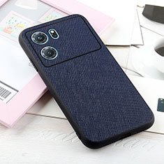 Soft Luxury Leather Snap On Case Cover B03H for Oppo K10 5G Blue