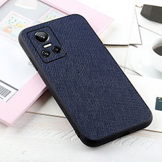 Soft Luxury Leather Snap On Case Cover B03H for Realme GT Neo3 5G Blue