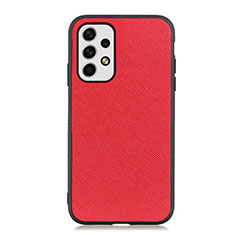 Soft Luxury Leather Snap On Case Cover B03H for Samsung Galaxy A23 4G Red