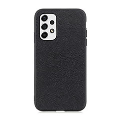 Soft Luxury Leather Snap On Case Cover B03H for Samsung Galaxy A53 5G Black