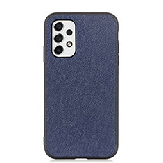 Soft Luxury Leather Snap On Case Cover B03H for Samsung Galaxy A53 5G Blue