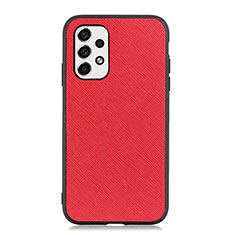 Soft Luxury Leather Snap On Case Cover B03H for Samsung Galaxy A53 5G Red