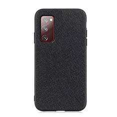 Soft Luxury Leather Snap On Case Cover B03H for Samsung Galaxy S20 FE 4G Black