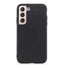 Soft Luxury Leather Snap On Case Cover B03H for Samsung Galaxy S22 Plus 5G Black