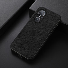 Soft Luxury Leather Snap On Case Cover B05H for Huawei Honor 50 SE 5G Black