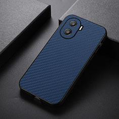 Soft Luxury Leather Snap On Case Cover B05H for Huawei Honor X40i 5G Blue