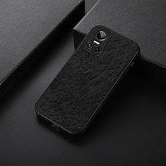 Soft Luxury Leather Snap On Case Cover B05H for Realme GT Neo3 5G Black