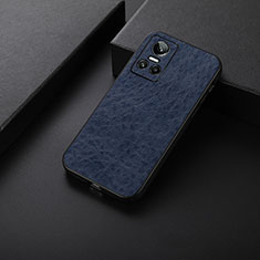 Soft Luxury Leather Snap On Case Cover B05H for Realme GT Neo3 5G Blue