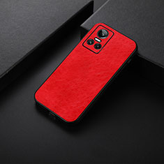 Soft Luxury Leather Snap On Case Cover B05H for Realme GT Neo3 5G Red