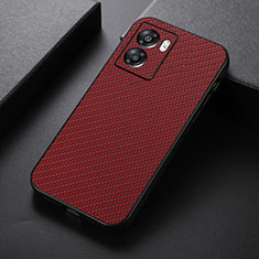 Soft Luxury Leather Snap On Case Cover B05H for Realme V23 5G Red