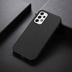 Soft Luxury Leather Snap On Case Cover B05H for Samsung Galaxy A23 4G Black