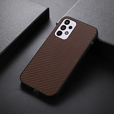 Soft Luxury Leather Snap On Case Cover B05H for Samsung Galaxy A33 5G Brown