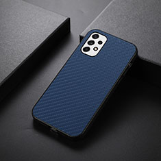 Soft Luxury Leather Snap On Case Cover B05H for Samsung Galaxy A53 5G Blue