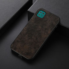 Soft Luxury Leather Snap On Case Cover B05H for Samsung Galaxy F42 5G Brown