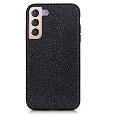 Soft Luxury Leather Snap On Case Cover B05H for Samsung Galaxy S21 Plus 5G Black