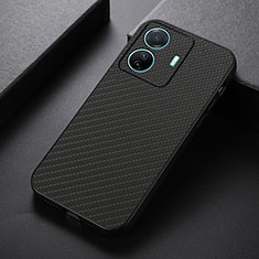 Soft Luxury Leather Snap On Case Cover B05H for Vivo iQOO Z6 Pro 5G Black