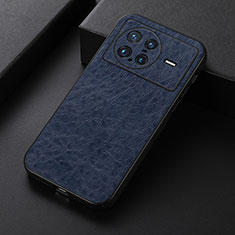 Soft Luxury Leather Snap On Case Cover B05H for Vivo X Note Blue